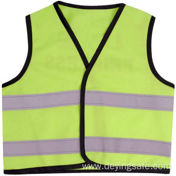 100% polyester Reflective safety vest for kids